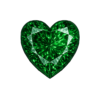 Nano Emerald GREEN Dark #112 Heart