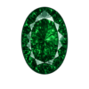 Nano Emerald GREEN Dark #112 Oval