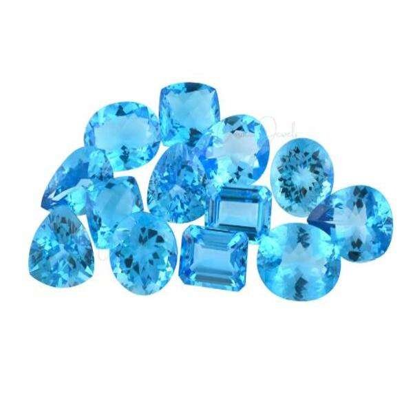 Natural Earth Mine Genuine Swiss Blue Topaz 3