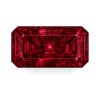 Octagon CZ Rhodolite AAA