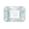 Octagon Natural White Topaz