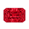 Octagon Rubby #4 Synthetic Gemstone