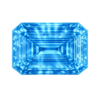 Octogan Cz Medium CZ Medium Blue Topaz