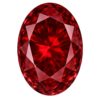 Oval Garnet #7 Synthetic gem