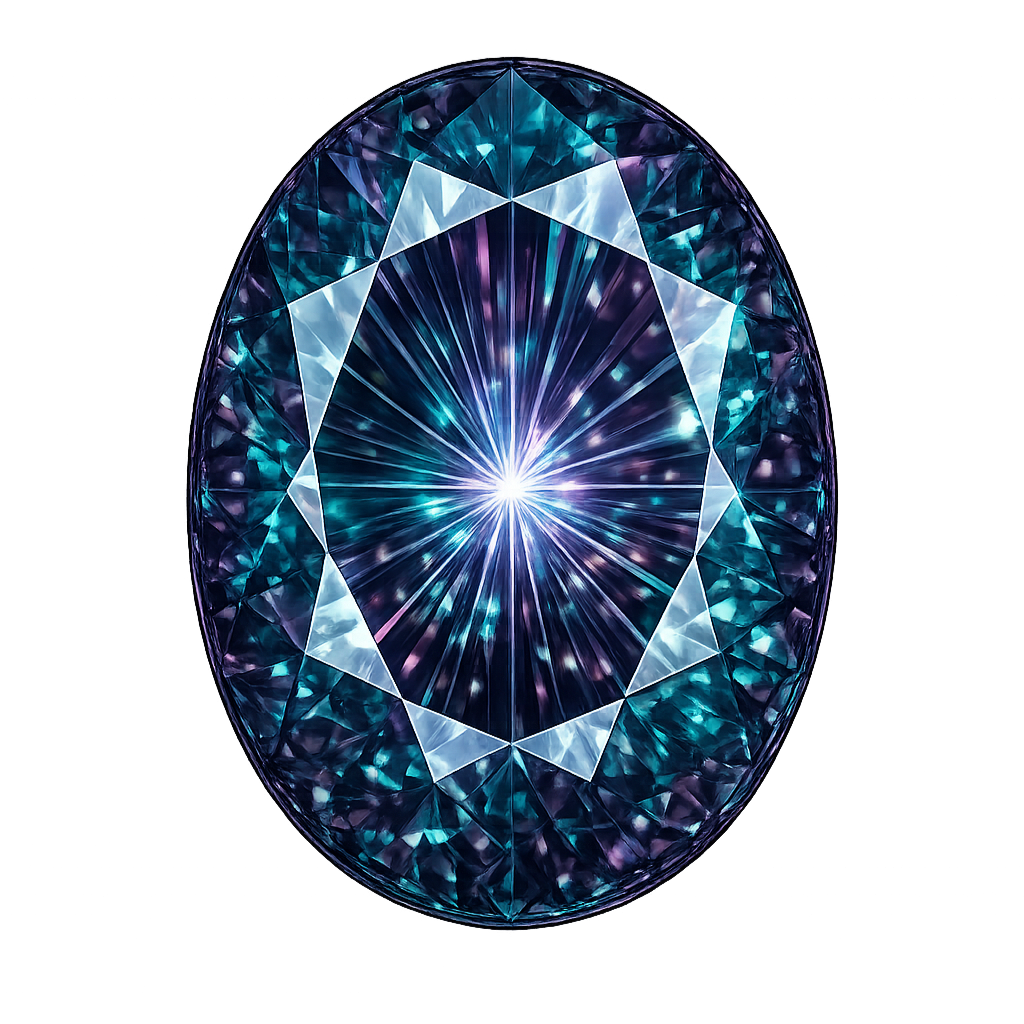 Oval Lab Created Deep Alexandrite #48