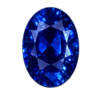 Oval Nano crystal Blue sapphire #121