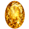 Oval Natural Earth Mine Genuine Citrine