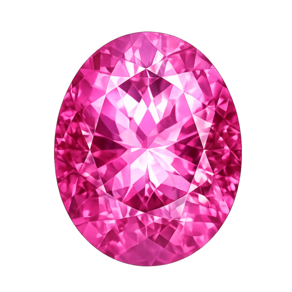 Oval Natural Earth Mine Genuine Pink Topaz