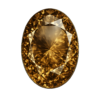 Oval Natural SmokeTopaz