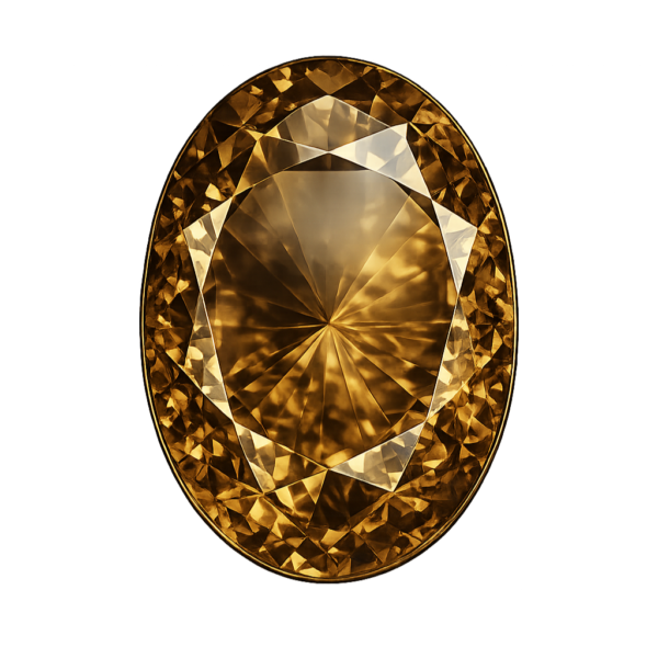 Oval Natural SmokeTopaz