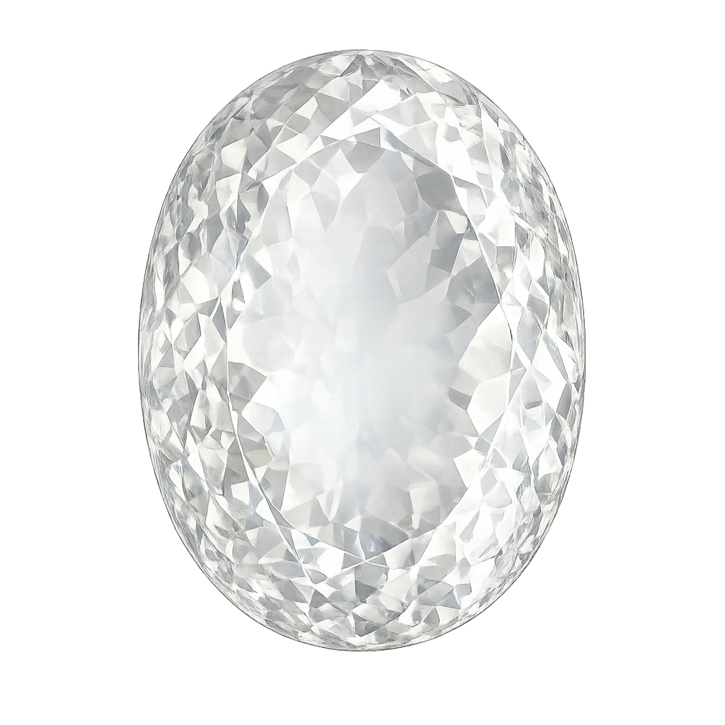 Oval Natural White Topaz
