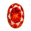 Oval Padparadsha Synthetic gem