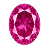 Oval Rose #3 sythetic gemstone