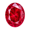 Oval Ruby #4 synthetic gemstone