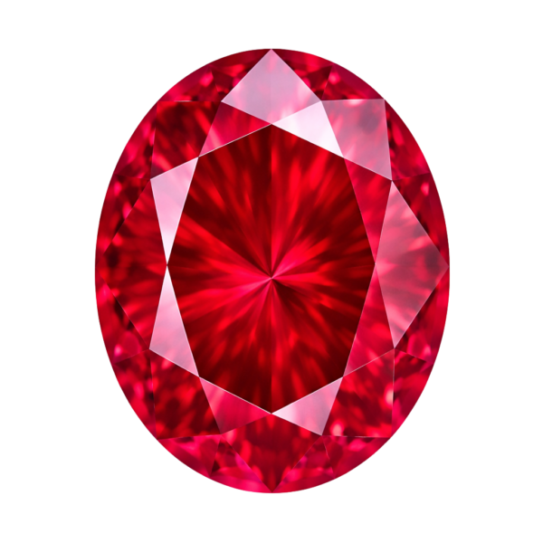 Oval Ruby #4 synthetic gemstone