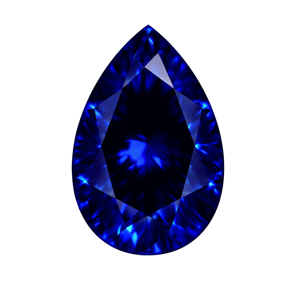 Pear Blue Sapphire #34