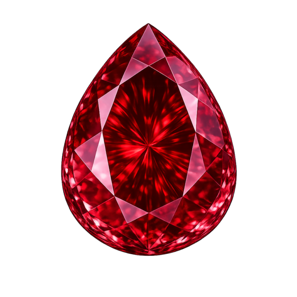 Pear Garnet #7 Synthetic Gem