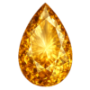 Pear Natural Earth Mine Genuine Citrine