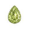 Pear Natural Earth Mine Genuine Green Amethyst