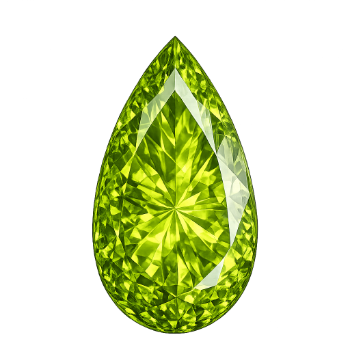 Pear Natural Earth Mine Genuine Peridot