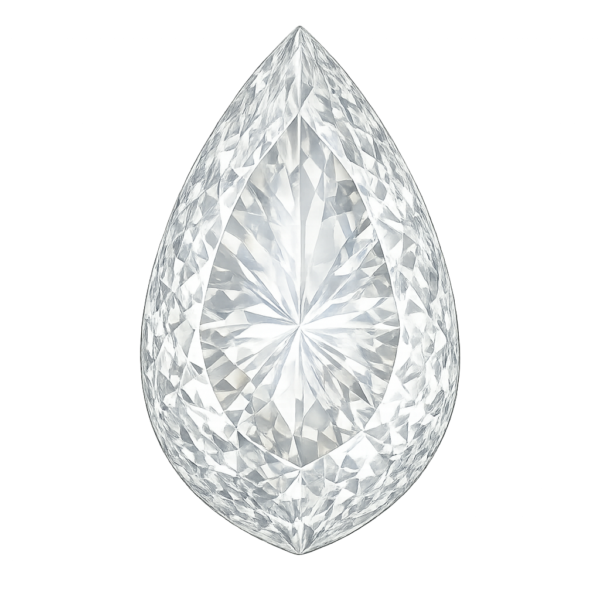 Pear Natural White Topaz