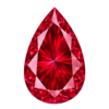 Pear Rubby #4 Synthetic Gemstone