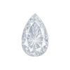 Pear White #12 Synthetic gem
