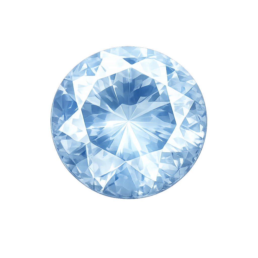 Round Aquamarine #104