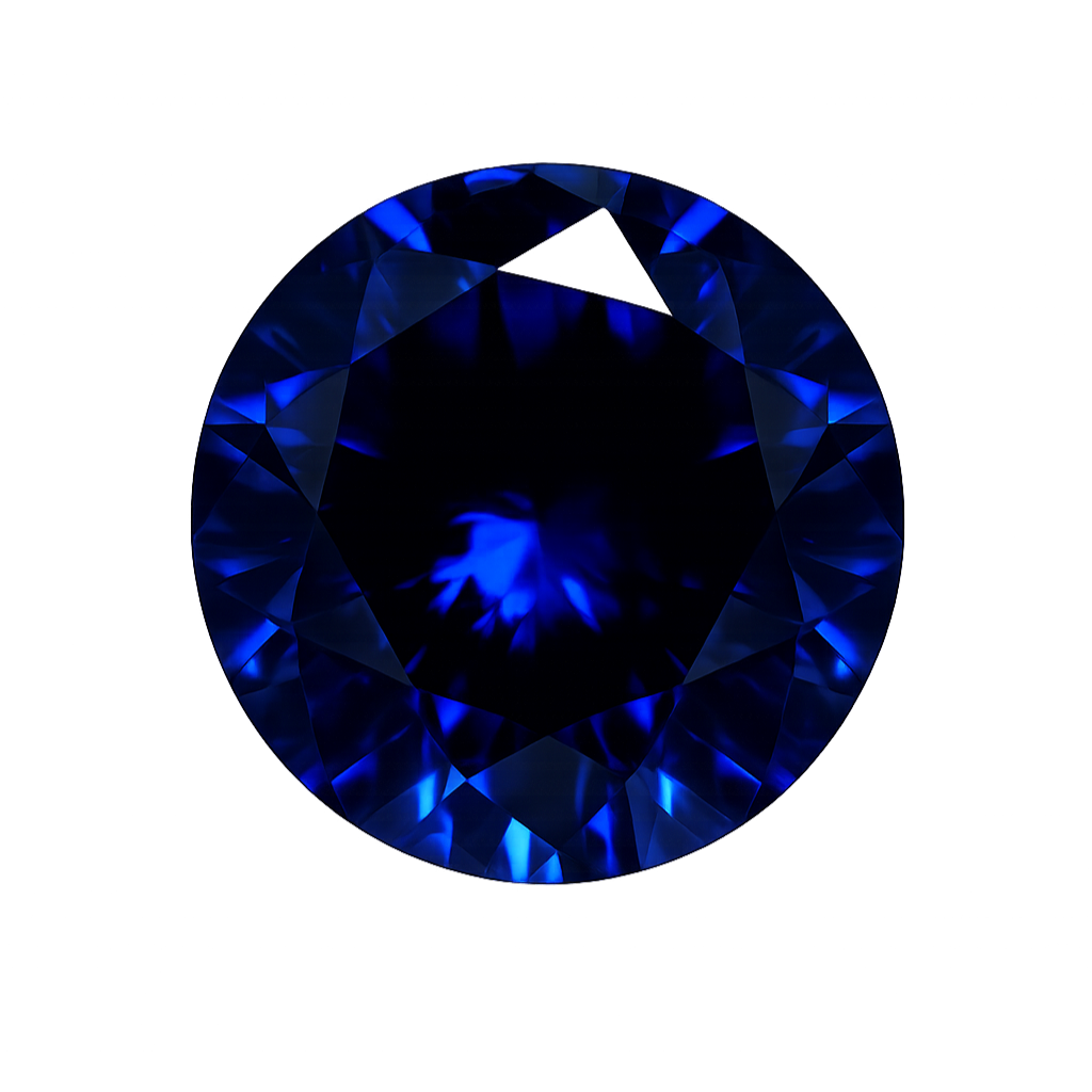 Round Blue Sapphire#34
