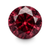 Round CZ Rhodolite AAA