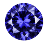 Round CZ Tanzanite