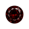 Round CZ dark garnet