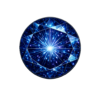 Round Lab created Dark Blue sapphire #35