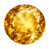 Round Natural Earth Mine Genuine Citrine
