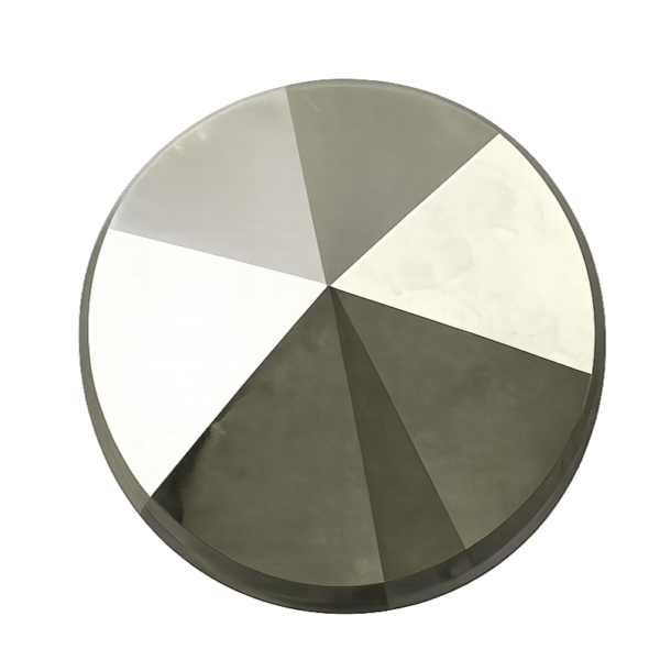 Round Natural Marcasite Swiss Machine