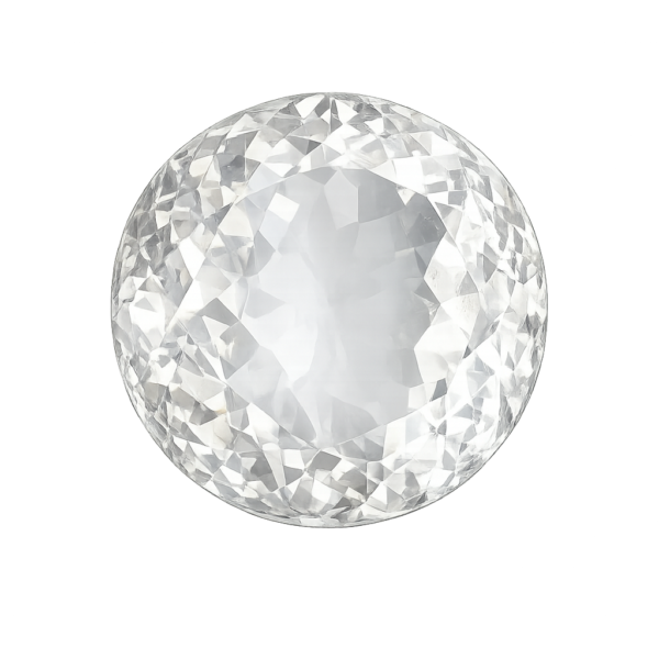 Round Natural White Topaz