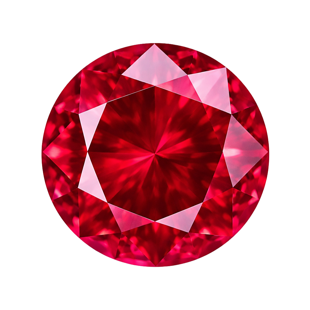 Round Ruby#4 Synthetic gemstone