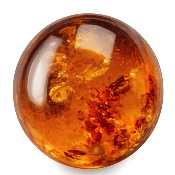 Round baltic Amber