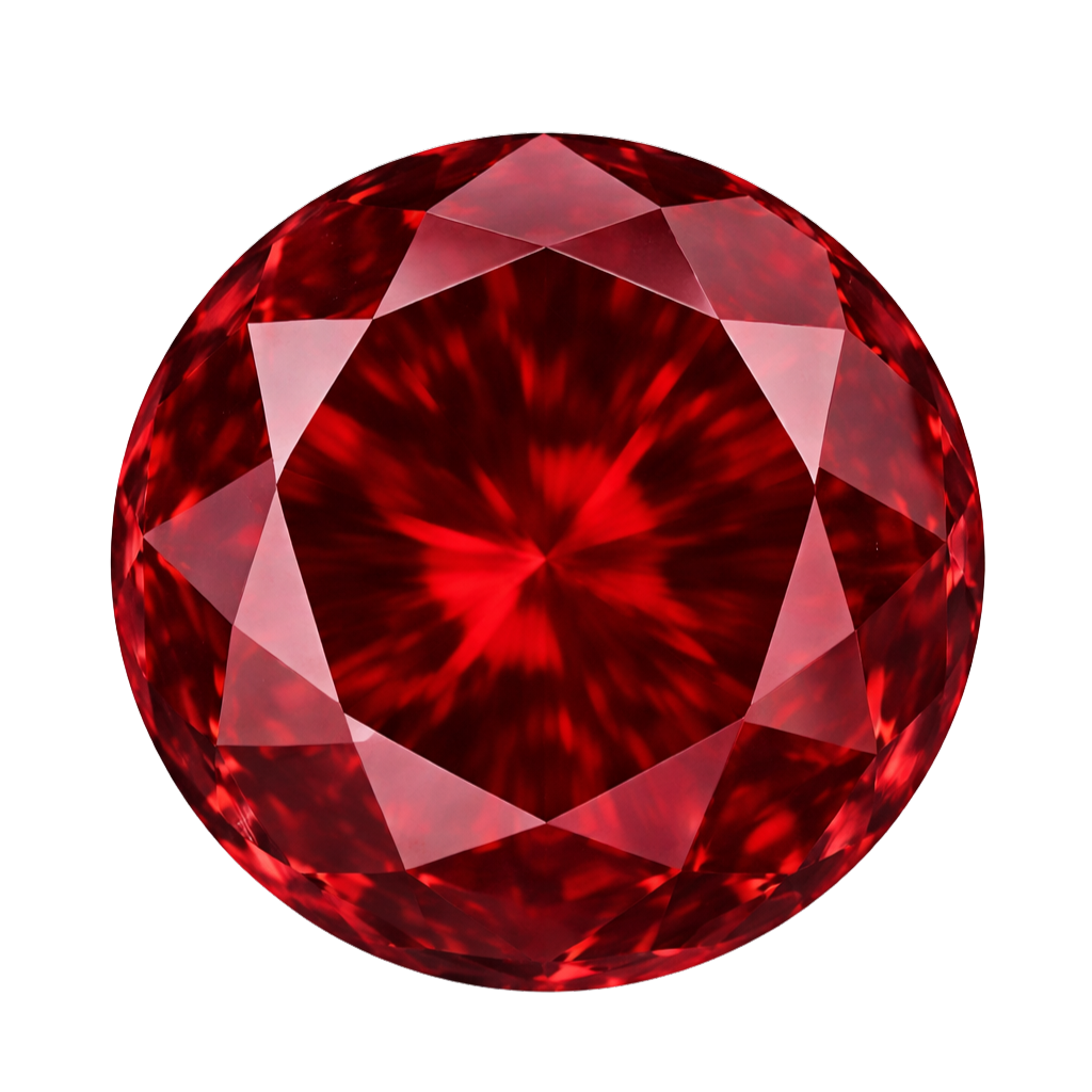 Round garnet #7