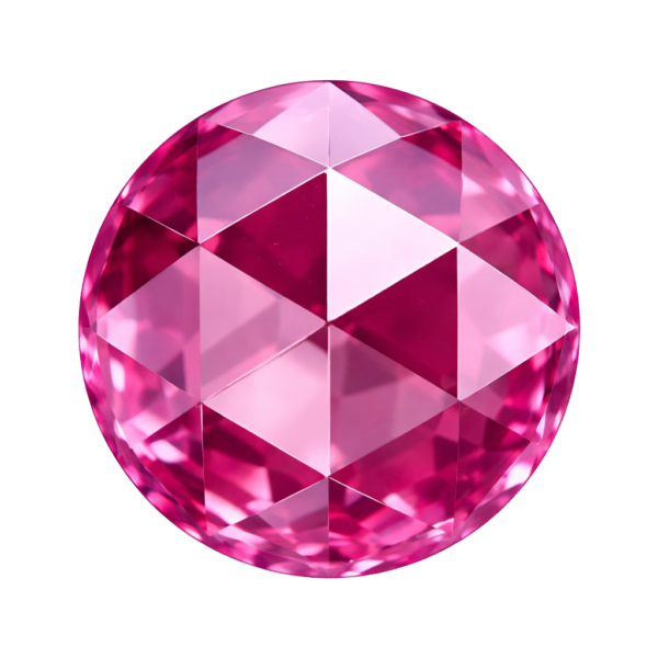 Round rose cut #3 Synthetic Gemstone