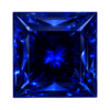 Square Blue Sapphire #34