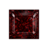 Square CZ dark Garnet