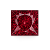 Square Cz Rhodolite AAA