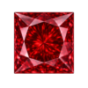 Square Garnet #7 Synthetic Gem