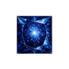 Square Lab Created Dark blue Sapphire#35