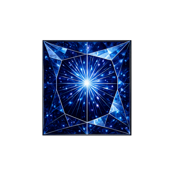 Square Lab Created Dark blue Sapphire#35