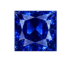 Square Nano crystal Blue sapphire #121