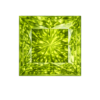 Square Natural Earth Mine Genuine Peridot