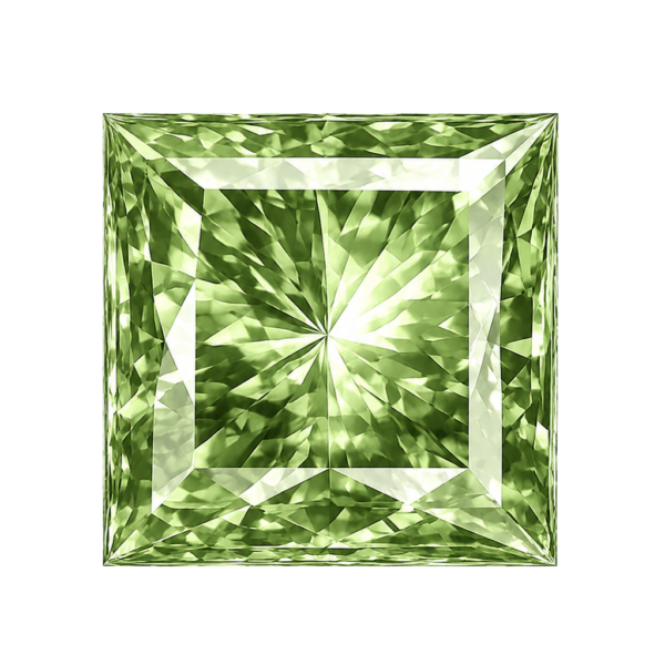 Square Natural Eath Mine Genuine Green Amethyst