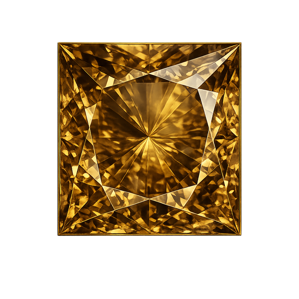Square Natural SmokeTopaz